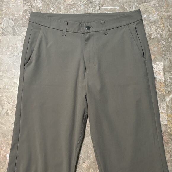 Lululemon Pants Mens 32 (Fits 33x33) Brown Commission ABC Slim Fit Golf M5524T - Picture 1 of 12